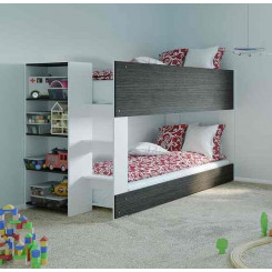 Bunk Bed Mid Height with built in Bookshelf