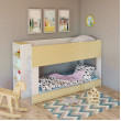 Bunk Bed Mid Height with built in Bookshelf Bunk Bed Mid Height with built in Bookshelf